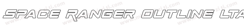 Space Ranger Outline ltalic字体转换